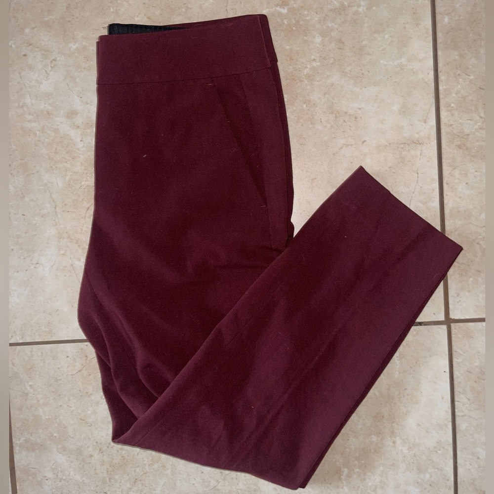 LOFT Burgundy Dress Pants (0p)